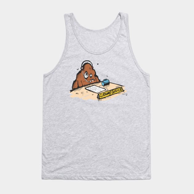 Customer Service Tank Top by Jamie Lee Art